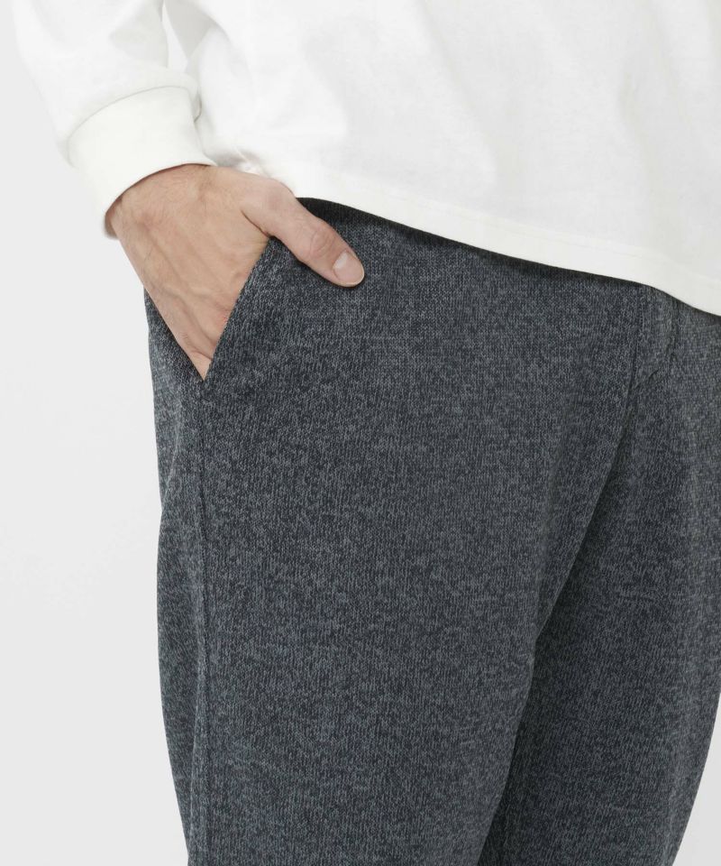 BONDING KNIT FLEECE NARROW RIB PANT | ボンディングニットフリース