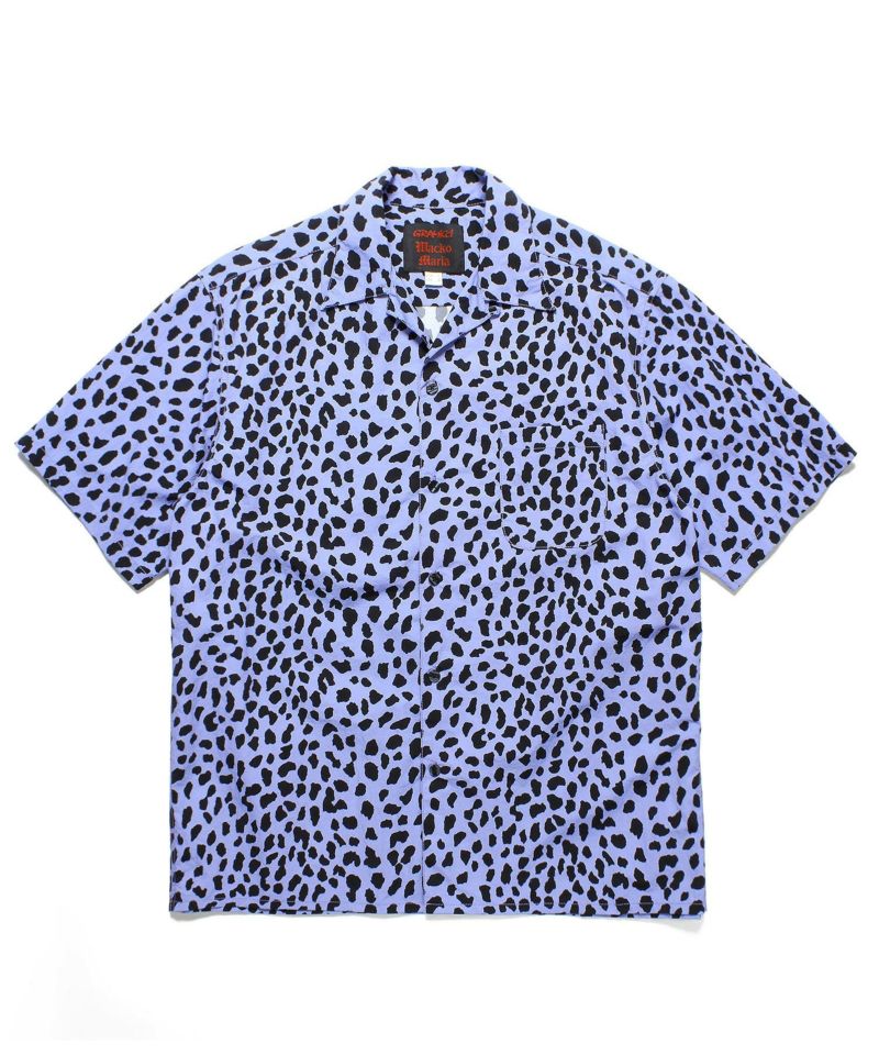 WACKO MARIA LEOPARD OPEN COLLAR SHIRT XL