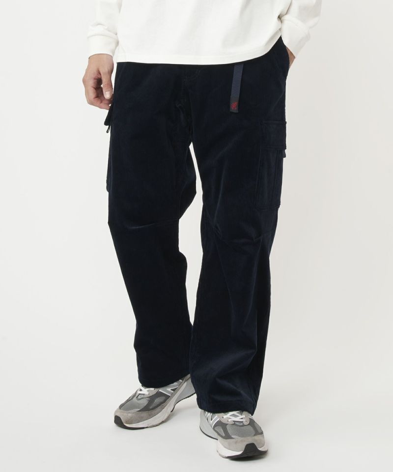 Gramicci)グラミチ CORDUROY LOOSE CARGO PANT (DARK NAVY) S-