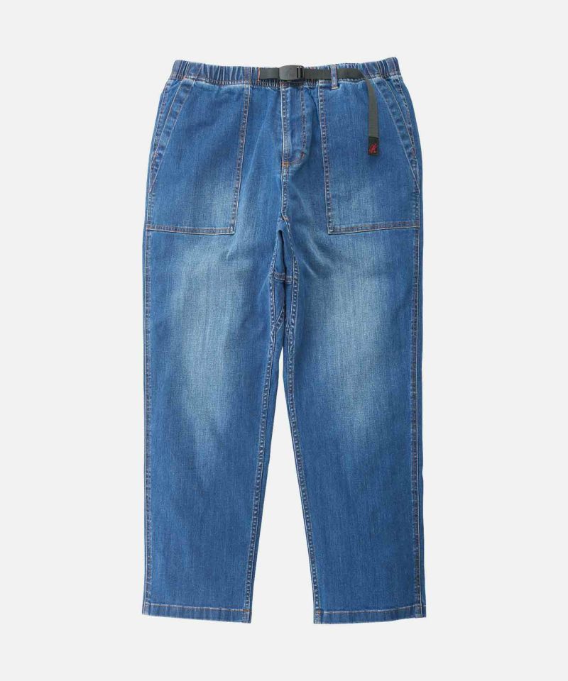 STRETCH DENIM LOOSE TAPERED RIDGE PANT - グラミチ