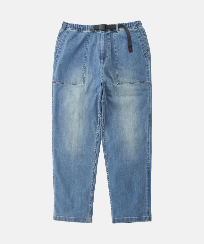 STRETCH DENIM LOOSE TAPERED RIDGE PANT - グラミチ