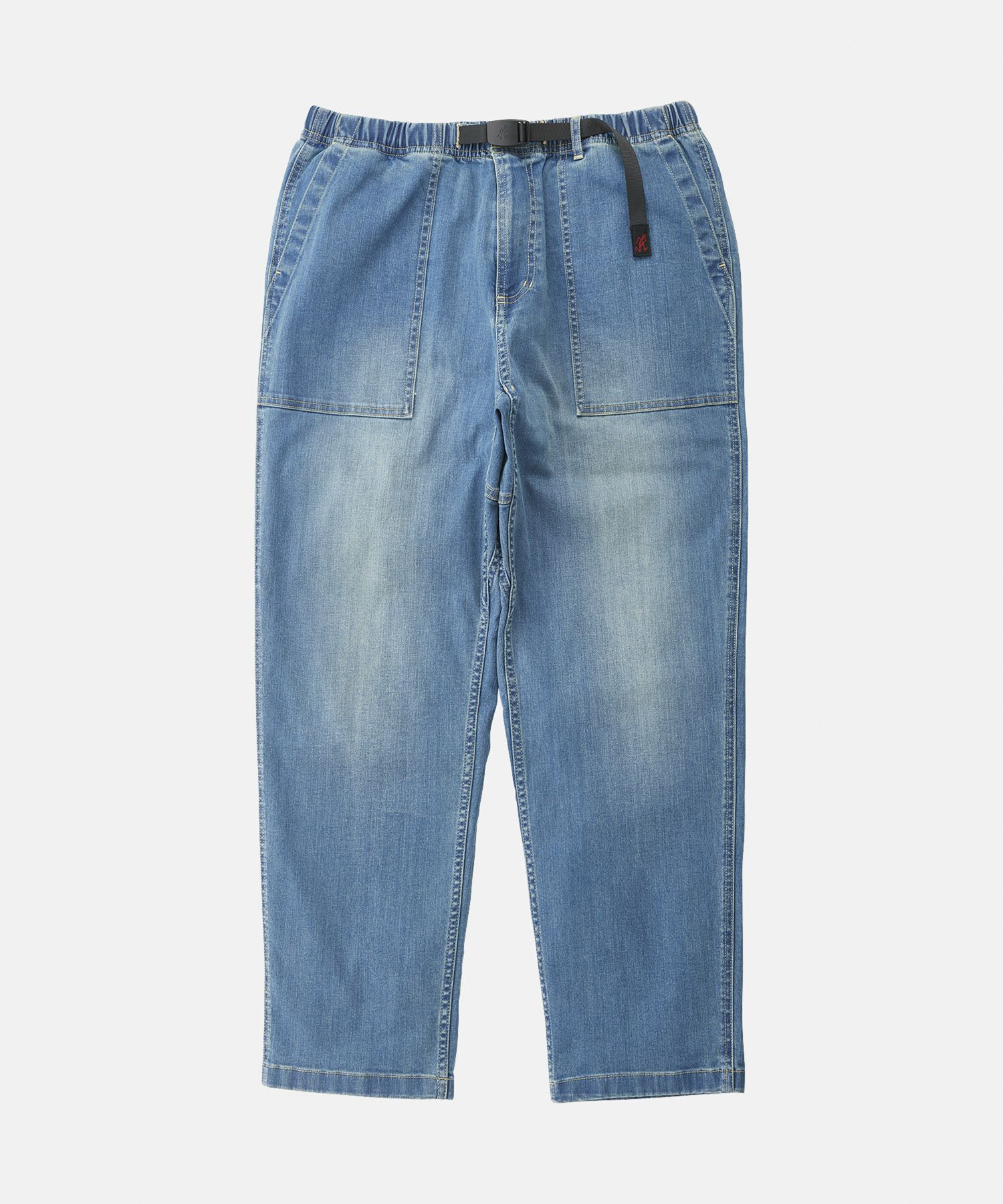 STRETCH DENIM LOOSE TAPERED RIDGE PANT | ストレッチデニム 