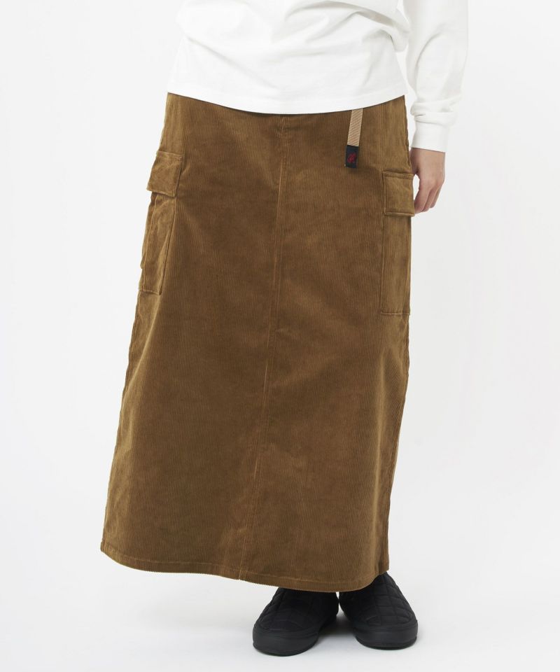 corduroy long skirt