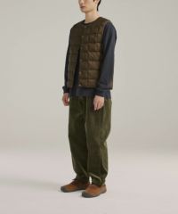 【EXCLUSIVE】STRETCH CORDUROY TUCK TAPERED PANT