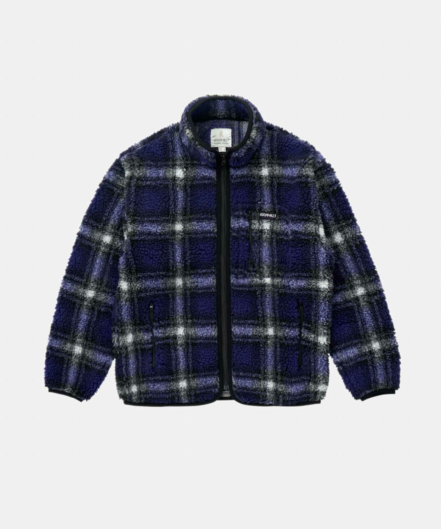 SHADOW PLAID SHERPA JACKET | シャドープレイド シェルパジャケット 