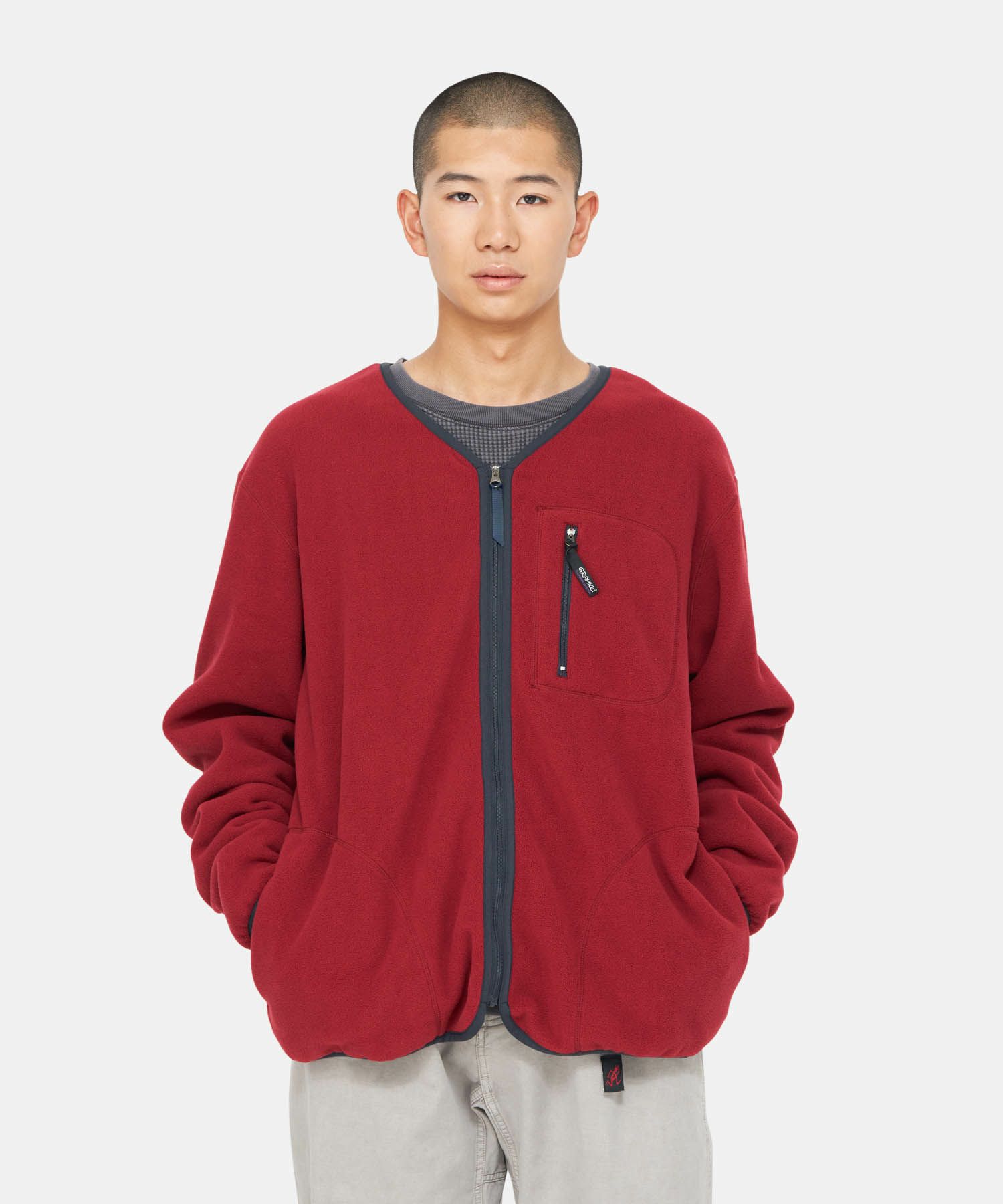 フリースカーディガンジップアップ｜FLEECE CARDIGAN ZIP-UP｜Gramicci 