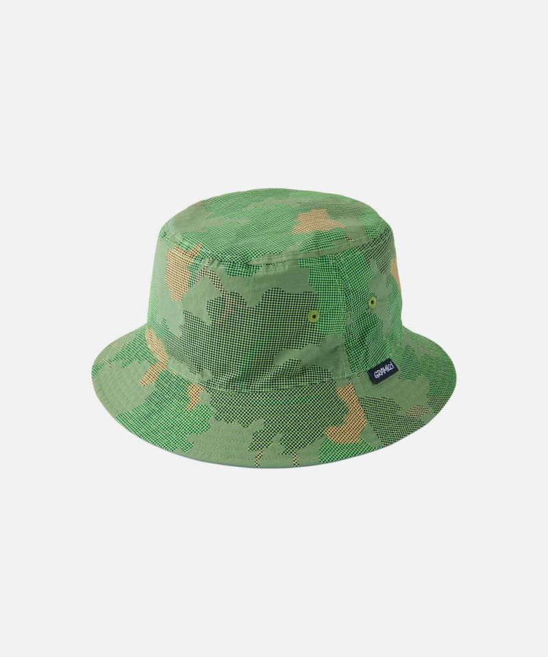 リバーシブルバケットハットカモリーフ｜REVERSIBLE BUCKET HAT