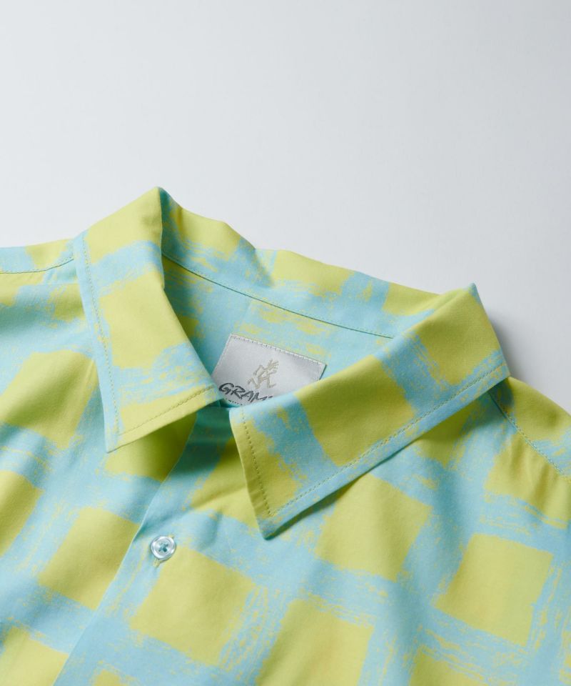 チェッカードレーヨンシャツ｜CHECKERD RAYON SHIRT｜Gramicci