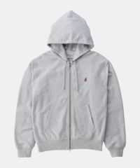 ワンポイントジップフーデッドスウェットシャツ｜ONE POINT ZIP