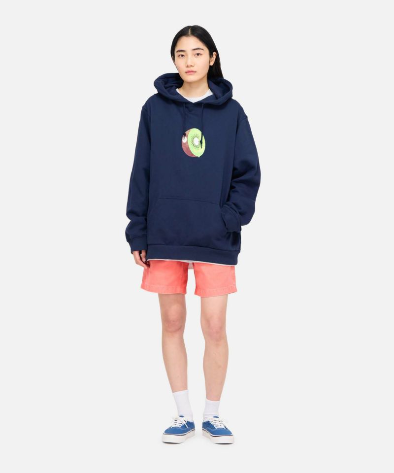 Gramicci 国内発送 カタツムリフード付きスウェットシャツ キウイフーデッドスウェットシャツ｜KIWI HOODED SWEATSHIRT