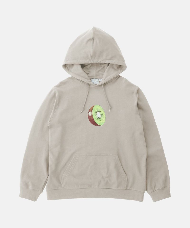 Gramicci 国内発送 カタツムリフード付きスウェットシャツ キウイフーデッドスウェットシャツ｜KIWI HOODED SWEATSHIRT