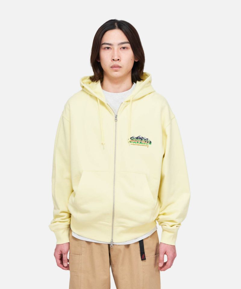 【GROVE】 MIST ZIP-UP JUMPER / 追跡付 マウンテニアリングジップフーデッドスウェットシャツ