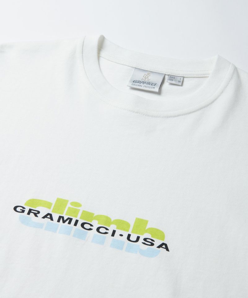 ★Gramicci★ グレー Climb Tシャツ クライムTシャツ｜CLIMB TEE｜Gramicci｜グラミチ公式通販サイト