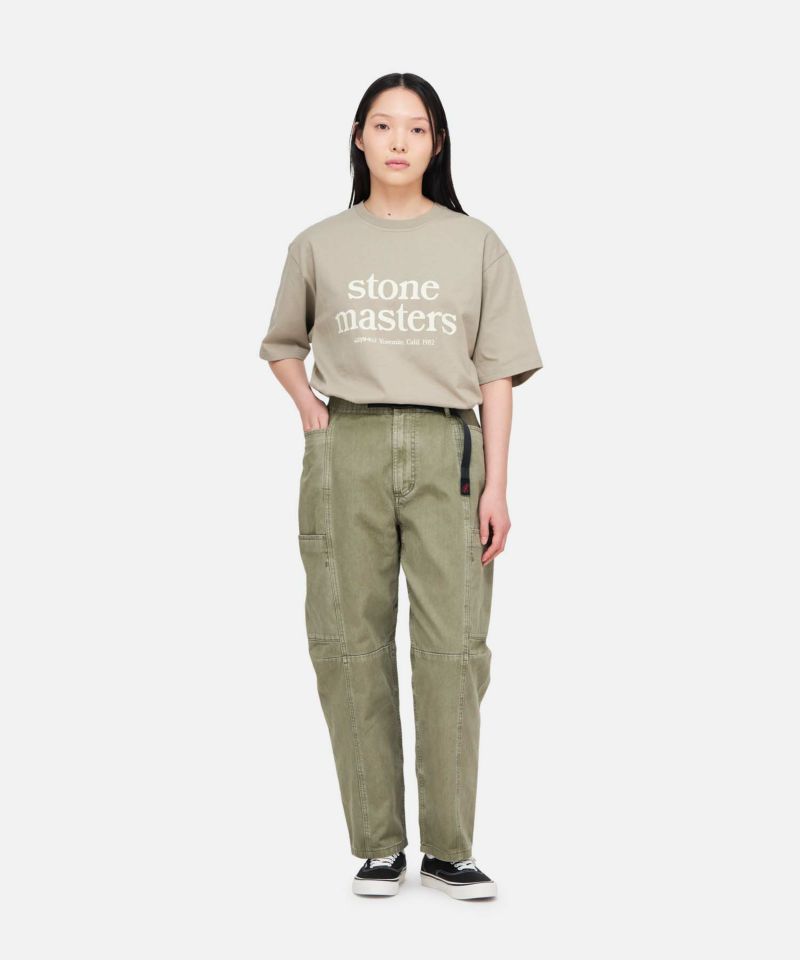 【STONE 】アーミーグリーン☆コットンジャージーTシャツ ストーンマスターズTシャツ｜STONEMASTERS TEE｜Gramicci
