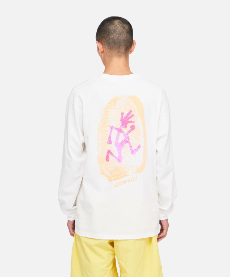 サムプリントL/STシャツ｜THUMBPRINT L/S TEE｜Gramicci