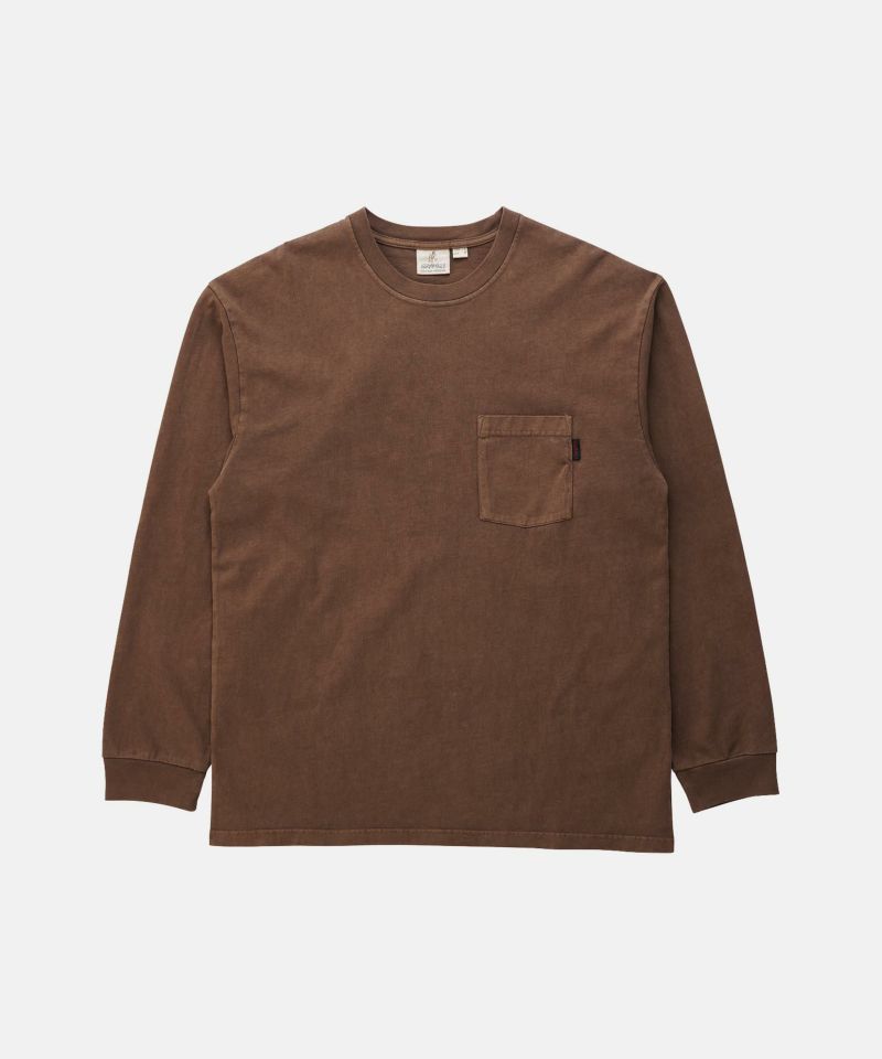 L/S POCKET TEE PIGMENT DYED