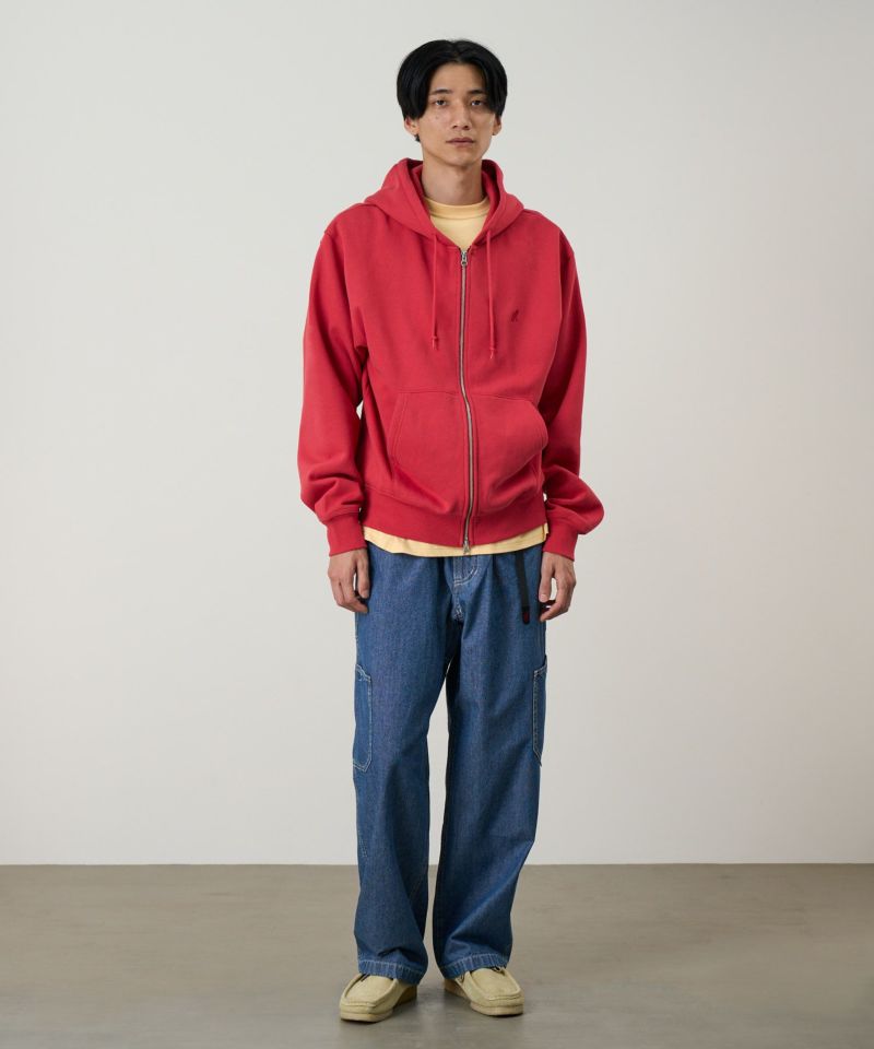 ワンポイントジップフーデッドスウェットシャツ | グラミチ 公式通販