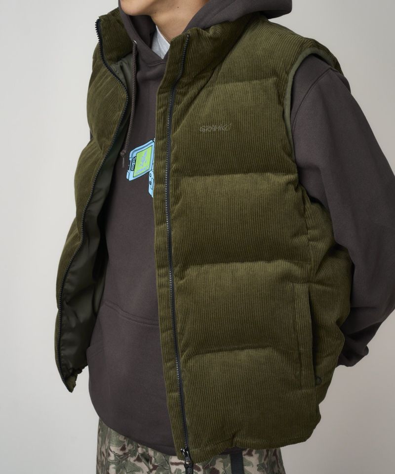 コーデュロイサーマルダウンベスト | グラミチ 公式通販サイト