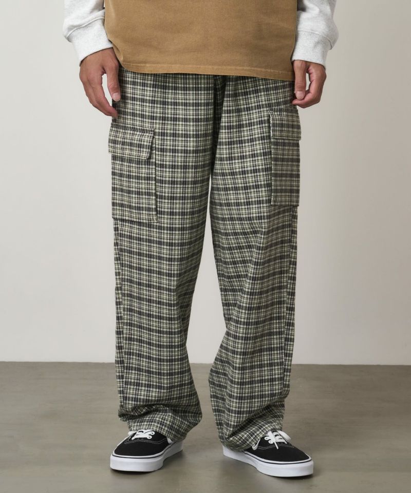 アンティミテ カーゴパンツ ブラウン チェック Adidas Originals カーゴパンツ | ブラウン | FARFETCH JP