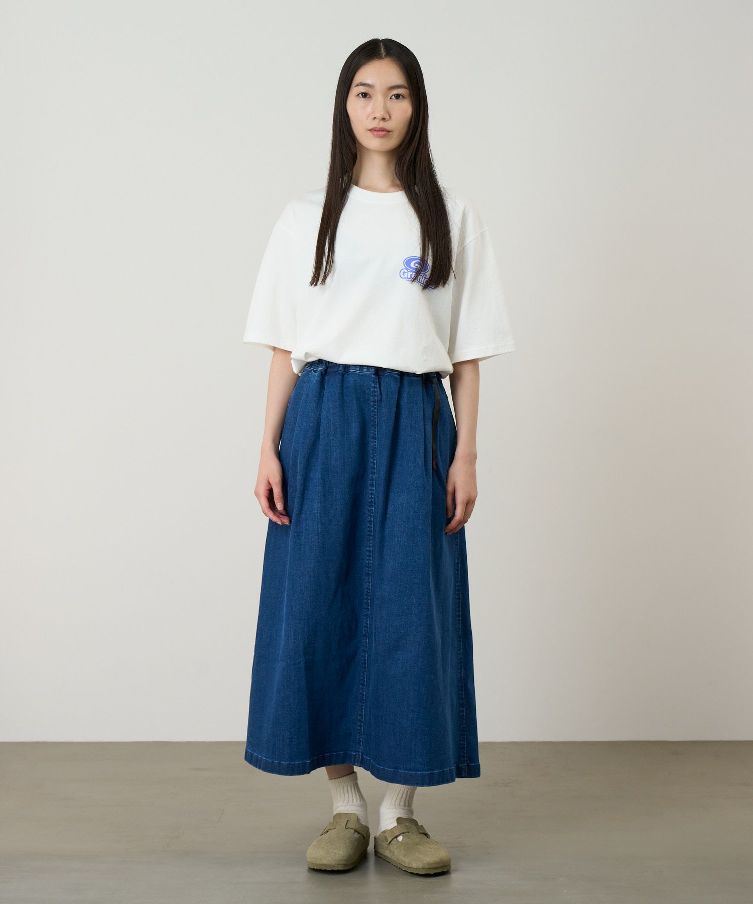 ストレッチデニムロングフレアスカート | グラミチ 公式通販サイト