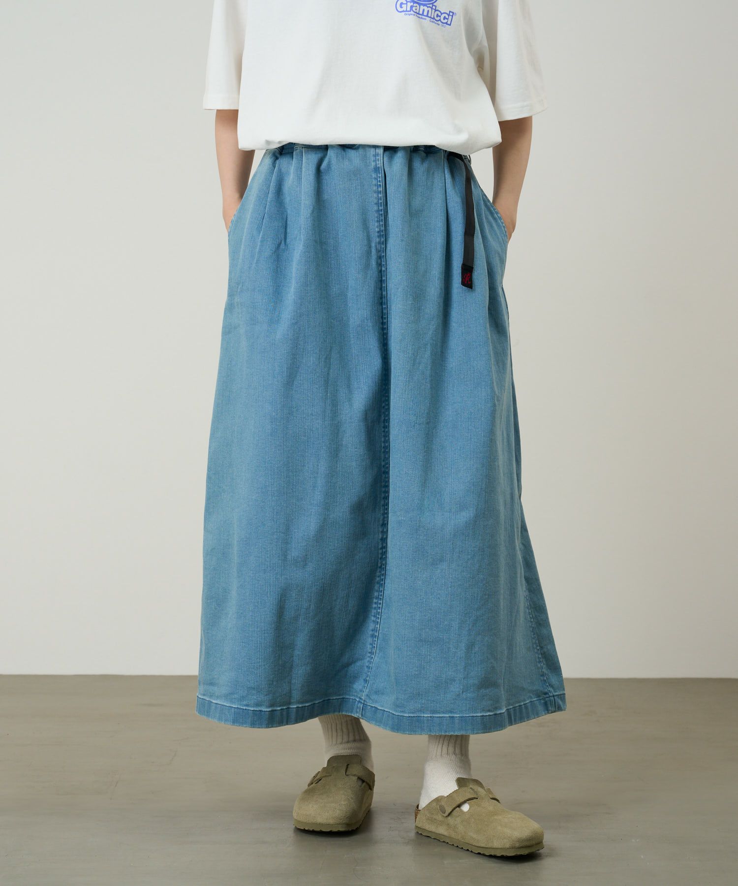 ストレッチデニムロングフレアスカート | グラミチ 公式通販サイト
