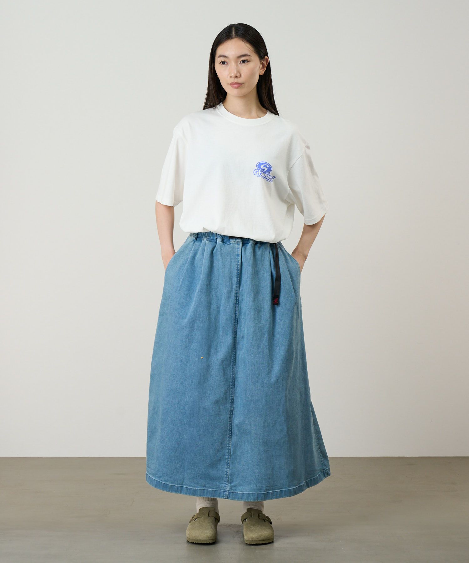 ストレッチデニムロングフレアスカート | グラミチ 公式通販サイト